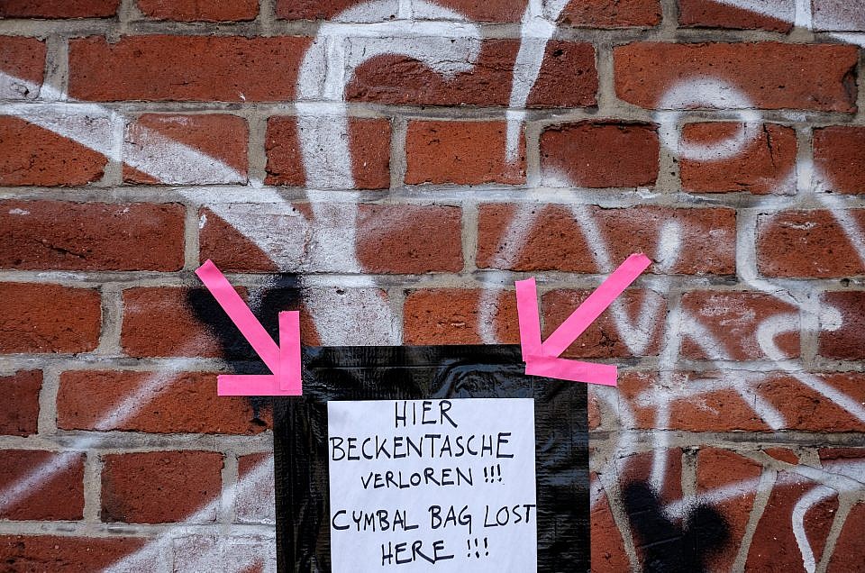 “Cymbal Bag Lost Here!!!”